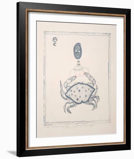 Cancer Crab-Mireille Kramer-Framed Limited Edition