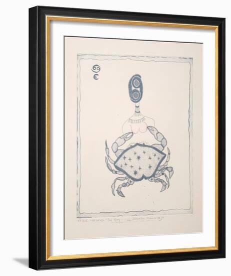 Cancer Crab-Mireille Kramer-Framed Limited Edition