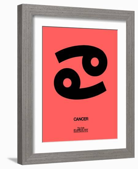 Cancer Zodiac Sign Black-NaxArt-Framed Art Print