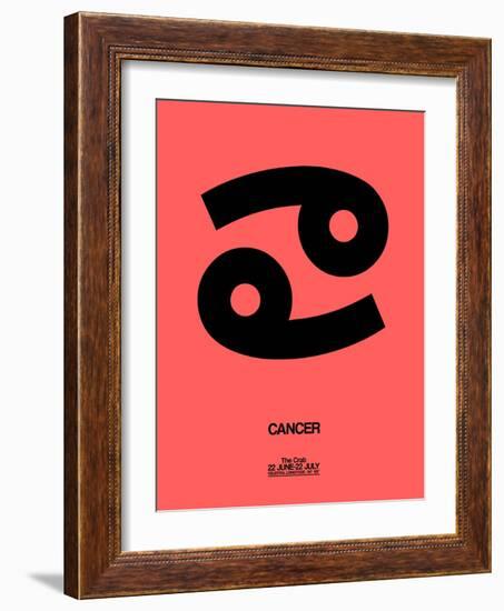 Cancer Zodiac Sign Black-NaxArt-Framed Art Print