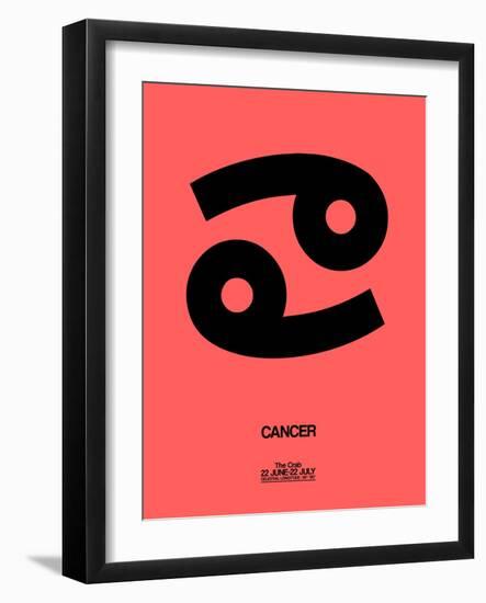 Cancer Zodiac Sign Black-NaxArt-Framed Art Print