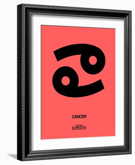 Cancer Zodiac Sign Black-NaxArt-Framed Art Print