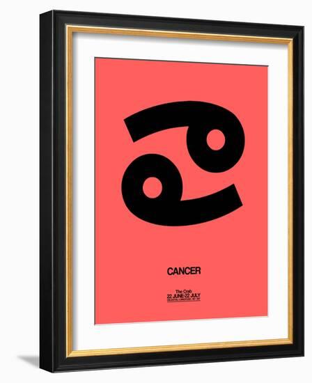 Cancer Zodiac Sign Black-NaxArt-Framed Art Print