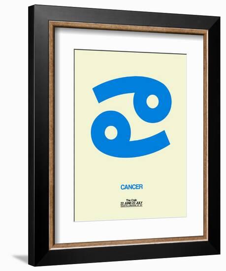 Cancer Zodiac Sign Blue-NaxArt-Framed Art Print