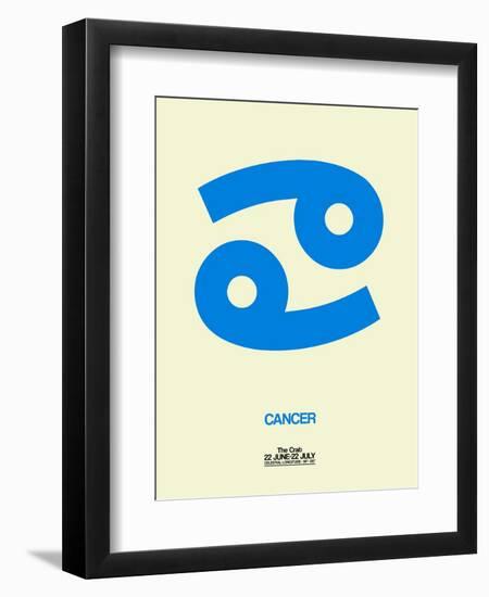 Cancer Zodiac Sign Blue-NaxArt-Framed Art Print