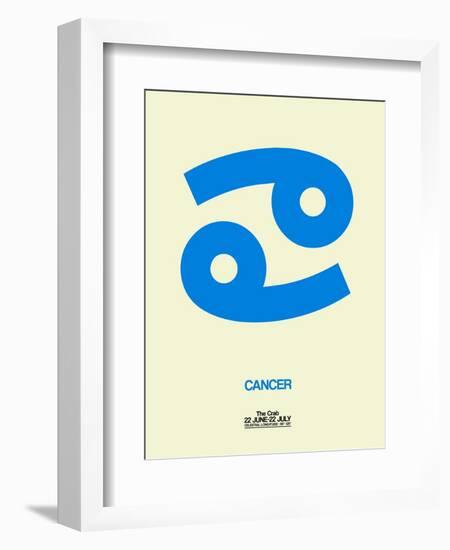 Cancer Zodiac Sign Blue-NaxArt-Framed Art Print