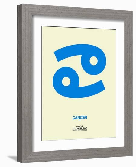 Cancer Zodiac Sign Blue-NaxArt-Framed Art Print