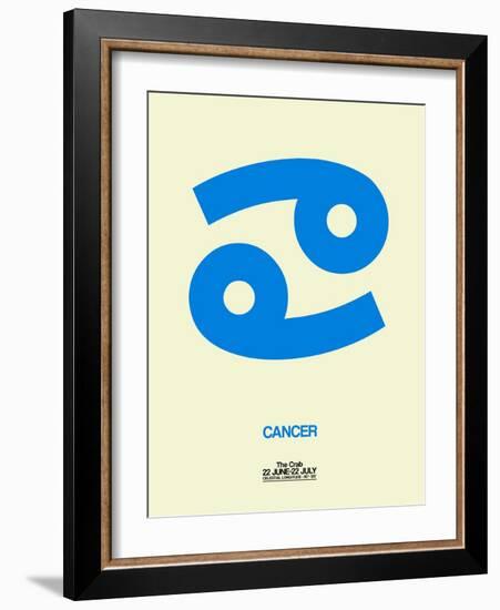 Cancer Zodiac Sign Blue-NaxArt-Framed Art Print