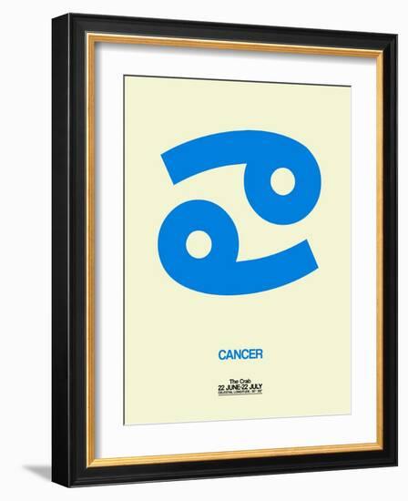 Cancer Zodiac Sign Blue-NaxArt-Framed Art Print