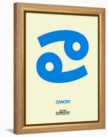 Cancer Zodiac Sign Blue-NaxArt-Framed Stretched Canvas