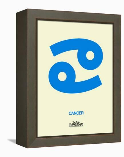 Cancer Zodiac Sign Blue-NaxArt-Framed Stretched Canvas