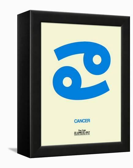 Cancer Zodiac Sign Blue-NaxArt-Framed Stretched Canvas