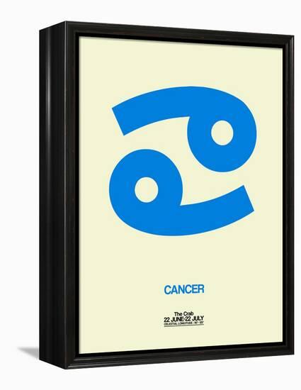 Cancer Zodiac Sign Blue-NaxArt-Framed Stretched Canvas