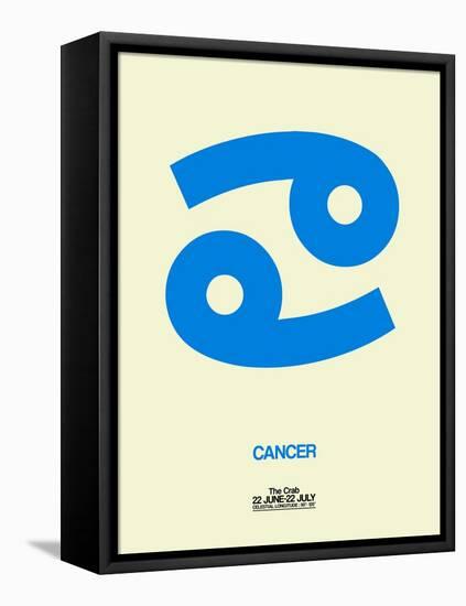 Cancer Zodiac Sign Blue-NaxArt-Framed Stretched Canvas