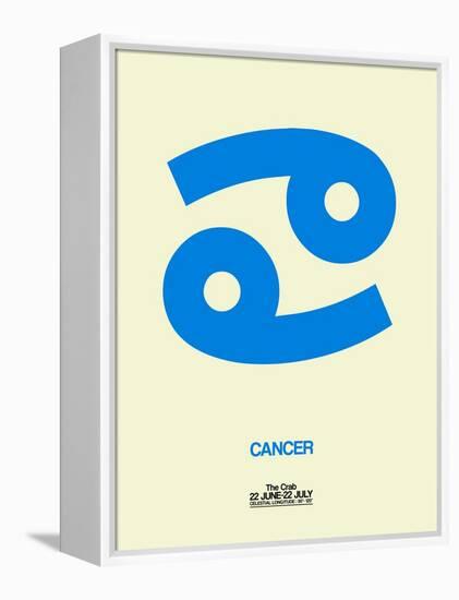 Cancer Zodiac Sign Blue-NaxArt-Framed Stretched Canvas