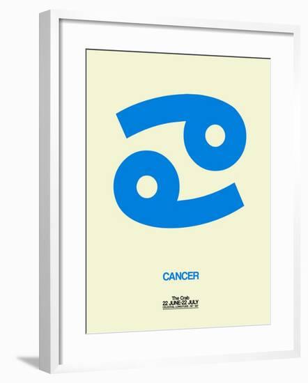 Cancer Zodiac Sign Blue-NaxArt-Framed Art Print