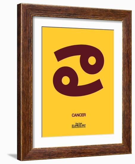 Cancer Zodiac Sign Brown-NaxArt-Framed Art Print