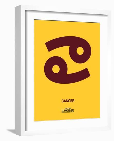 Cancer Zodiac Sign Brown-NaxArt-Framed Art Print