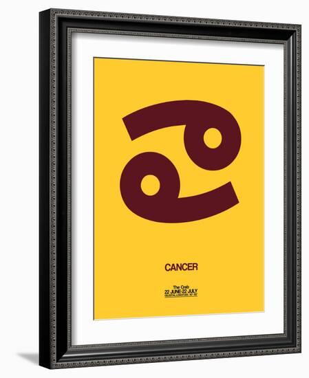 Cancer Zodiac Sign Brown-NaxArt-Framed Art Print