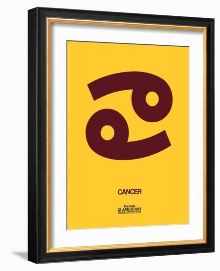 Cancer Zodiac Sign Brown-NaxArt-Framed Art Print