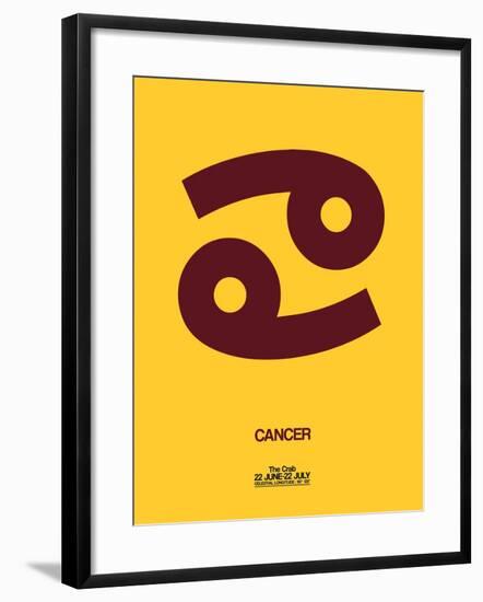 Cancer Zodiac Sign Brown-NaxArt-Framed Art Print