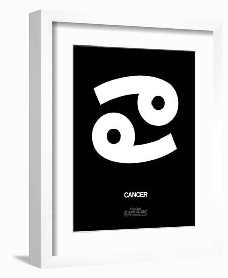 Cancer Zodiac Sign White-NaxArt-Framed Art Print