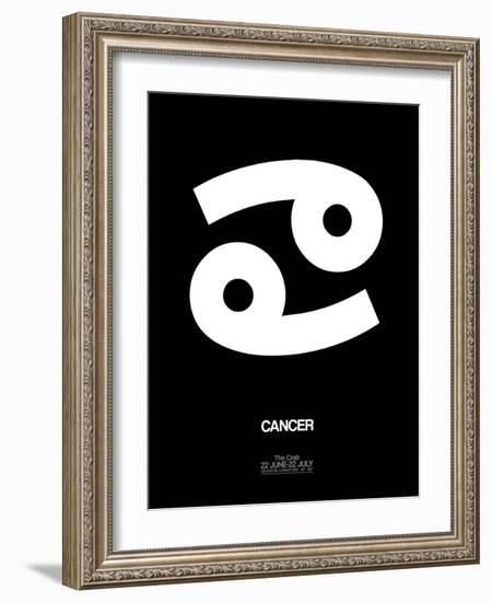 Cancer Zodiac Sign White-NaxArt-Framed Art Print