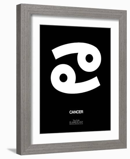 Cancer Zodiac Sign White-NaxArt-Framed Art Print