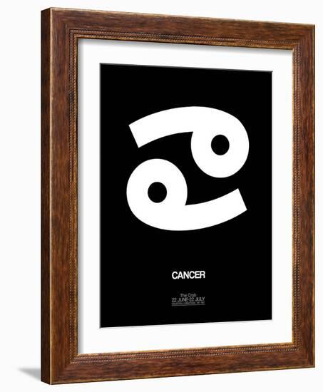 Cancer Zodiac Sign White-NaxArt-Framed Art Print