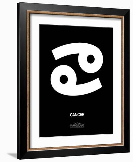 Cancer Zodiac Sign White-NaxArt-Framed Art Print