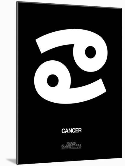 Cancer Zodiac Sign White-NaxArt-Mounted Art Print