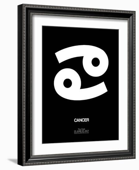 Cancer Zodiac Sign White-NaxArt-Framed Art Print