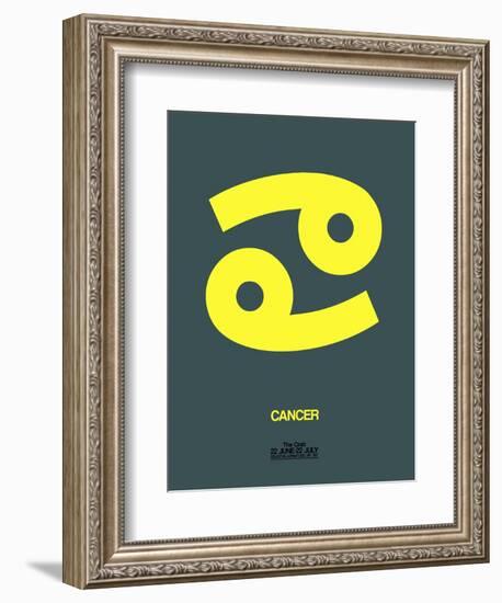 Cancer Zodiac Sign Yellow-NaxArt-Framed Art Print