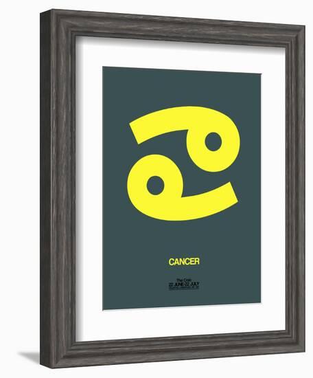 Cancer Zodiac Sign Yellow-NaxArt-Framed Art Print