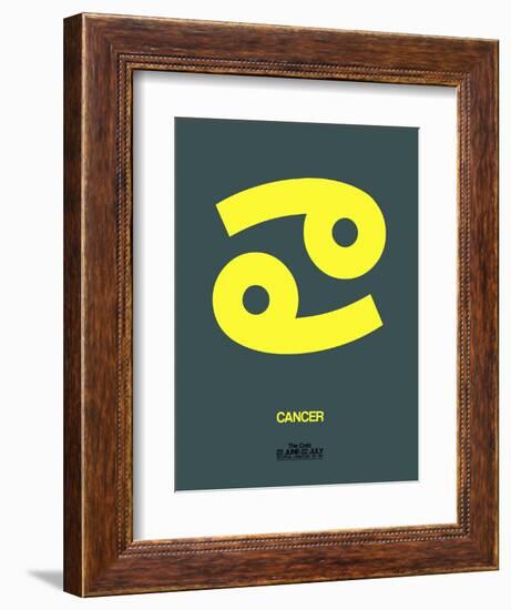 Cancer Zodiac Sign Yellow-NaxArt-Framed Art Print