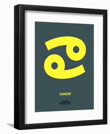 Cancer Zodiac Sign Yellow-NaxArt-Framed Art Print