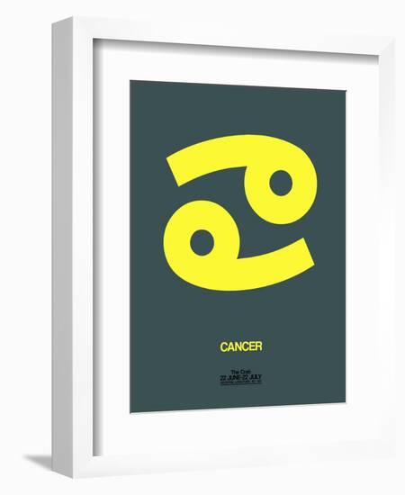 Cancer Zodiac Sign Yellow-NaxArt-Framed Art Print