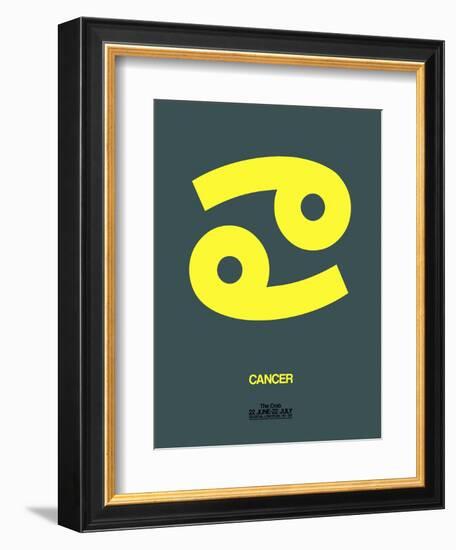 Cancer Zodiac Sign Yellow-NaxArt-Framed Art Print