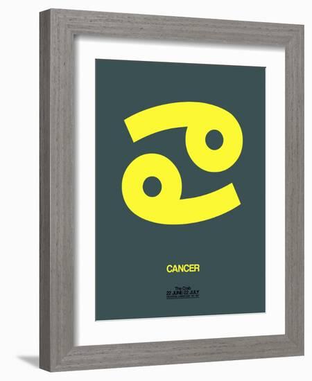 Cancer Zodiac Sign Yellow-NaxArt-Framed Art Print