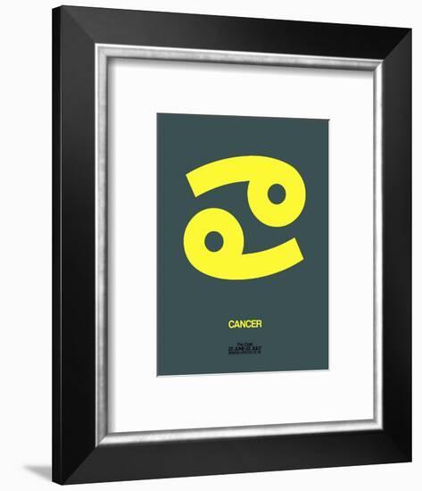 Cancer Zodiac Sign Yellow-NaxArt-Framed Art Print