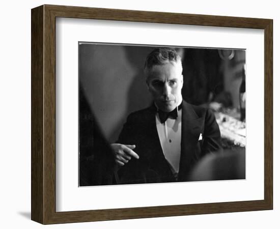 Candid Portrait of Actor/Director Charlie Chaplin in Evening Clothes-Alfred Eisenstaedt-Framed Photographic Print