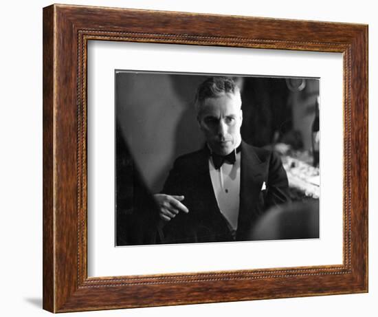Candid Portrait of Actor/Director Charlie Chaplin in Evening Clothes-Alfred Eisenstaedt-Framed Photographic Print