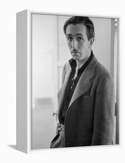 Candid Portrait of Movie Studio Head Walt Disney Standing in Doorway at Studio-Alfred Eisenstaedt-Framed Premier Image Canvas