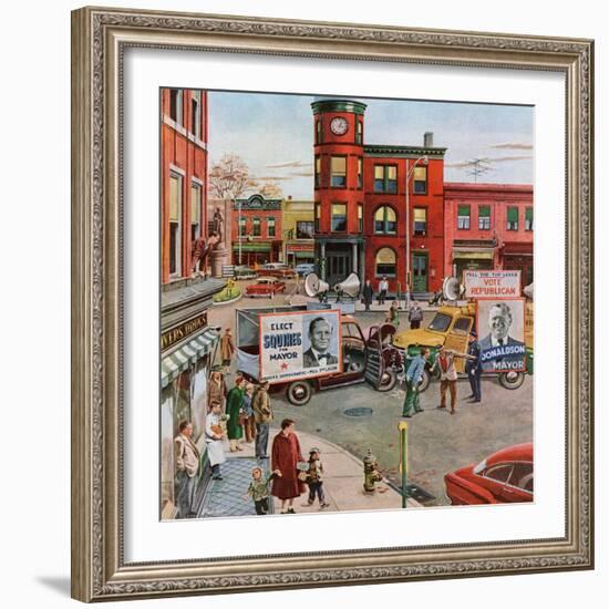 "Candidate Clash", November 12, 1955-Ben Kimberly Prins-Framed Giclee Print