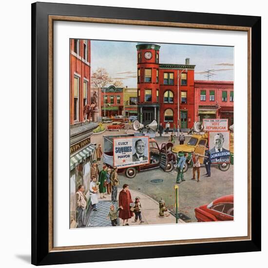 "Candidate Clash", November 12, 1955-Ben Kimberly Prins-Framed Giclee Print