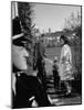 Candidate John Kennedy, Wife Jacqueline and Daughter Caroline, Walk with Dog on Election Day-Paul Schutzer-Mounted Photographic Print