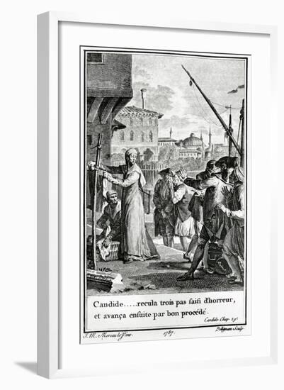 Candide or Optimism, 1759, Illustration for 1785 Edition of Philosophical Tale-null-Framed Giclee Print