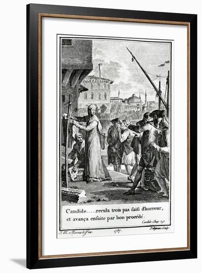 Candide or Optimism, 1759, Illustration for 1785 Edition of Philosophical Tale-null-Framed Giclee Print