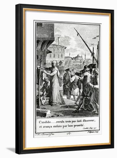 Candide or Optimism, 1759, Illustration for 1785 Edition of Philosophical Tale-null-Framed Giclee Print