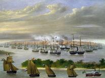 Column of Argentine Forces Led by General Emilio Mitre, Launching Attack in Curupayty-Candido Lopez-Giclee Print